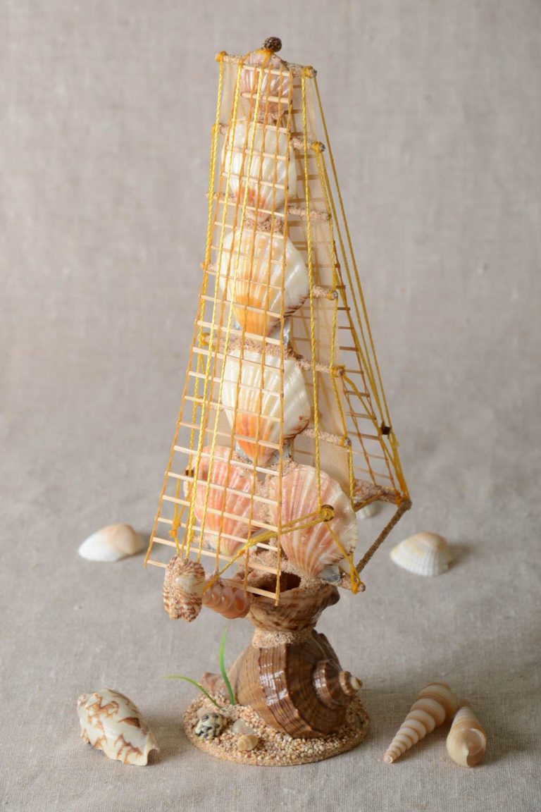 Кораблики из ракушек своими руками 455