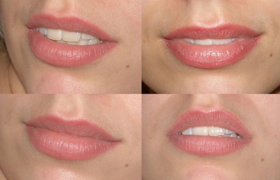 Перманент на тонкие губы фото до и после