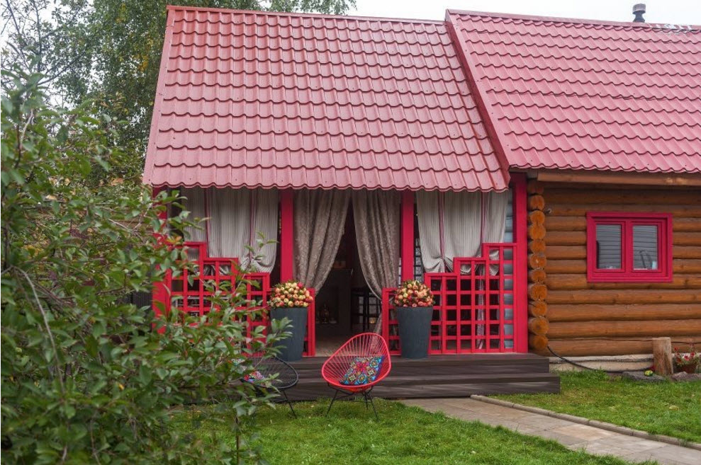 Дом в стиле Шале с террасой (53 фото)