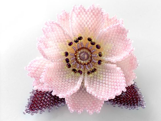 Плетение Бисером Цветы Фото Схемы