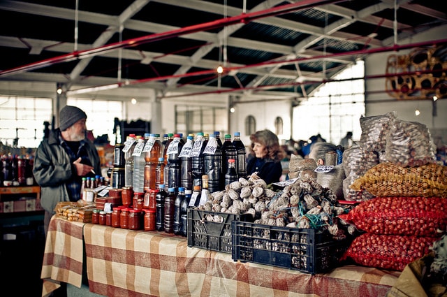 рынок в Абхазии