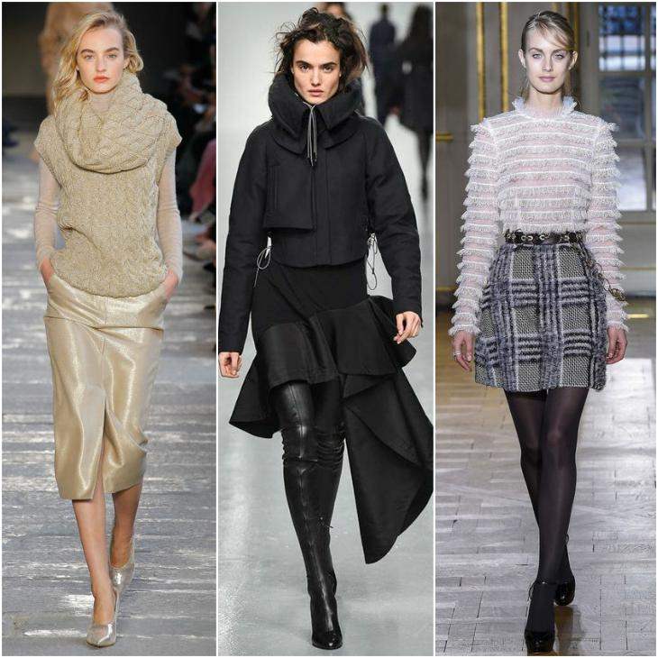 Модные женские юбки осень зима