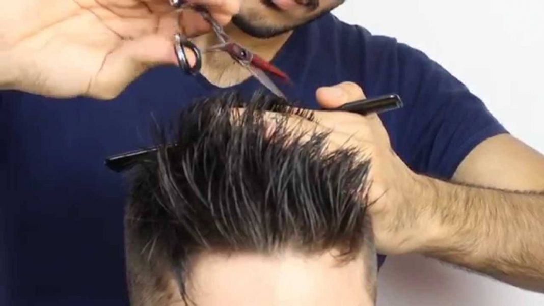 Выполнение мужской стрижки бритвой