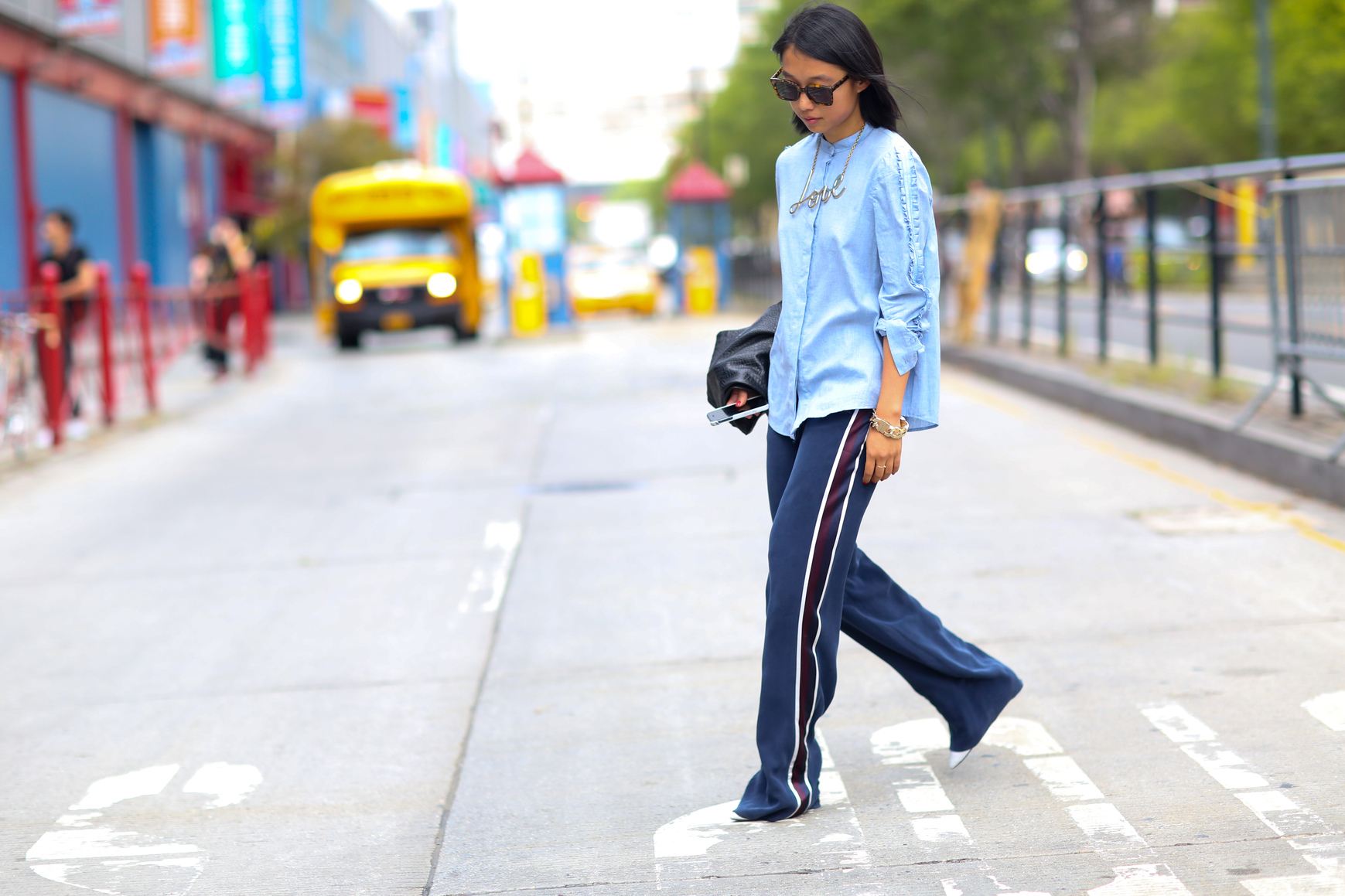 Street Style брюки с лампасами