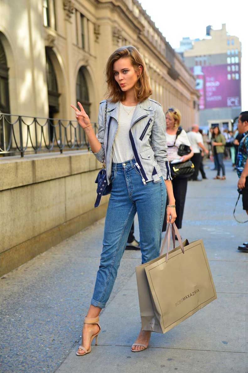 С чем носить джинсы? Модные луки 2018 года