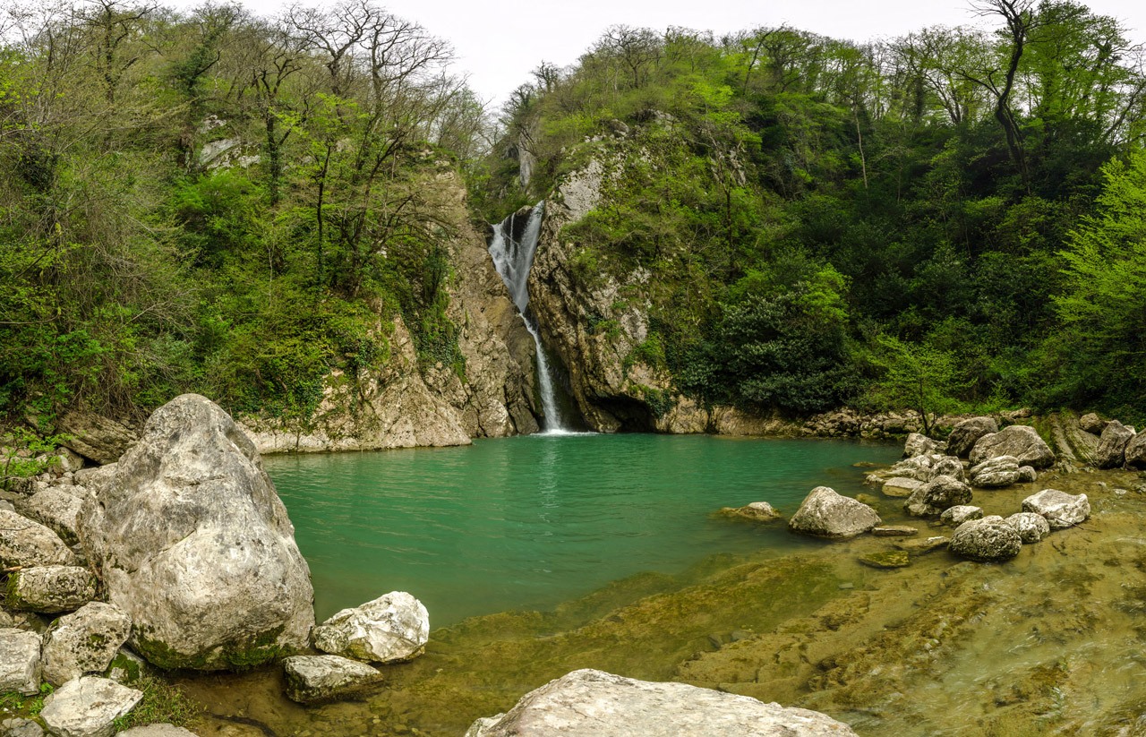 Агурские водопады Черноморское побережье