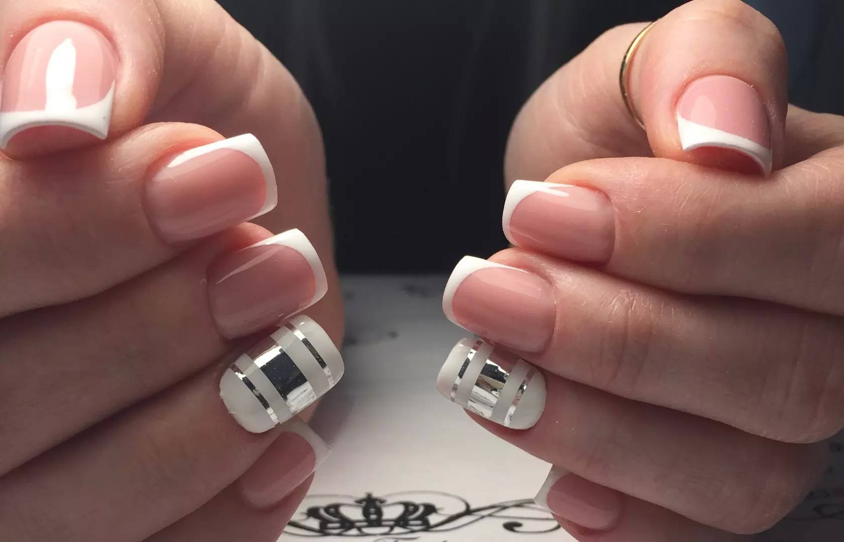 дизайн ногтей на короткие ногти квадратной формы