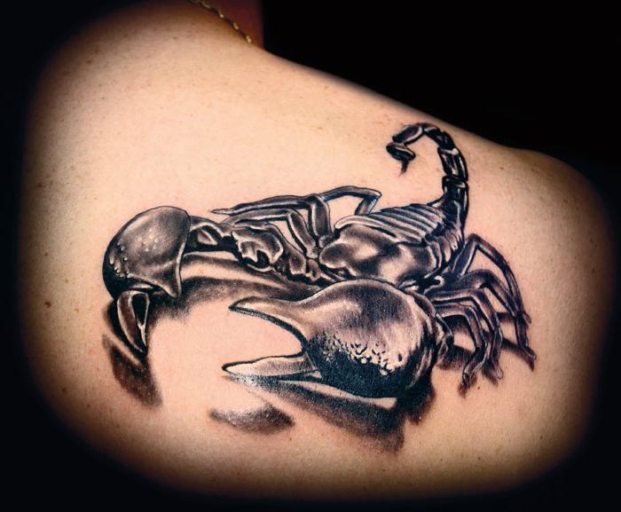 Современное значение татуировки скорпион