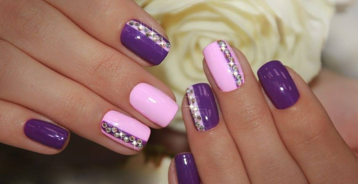 фиолетовый цвет ногтей фото