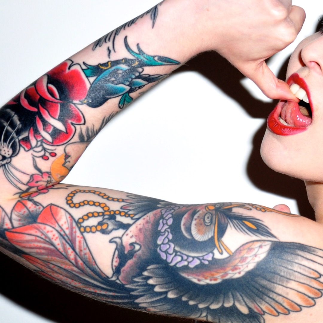 Цветное тату: потрясающая реалистичность и яркость красок