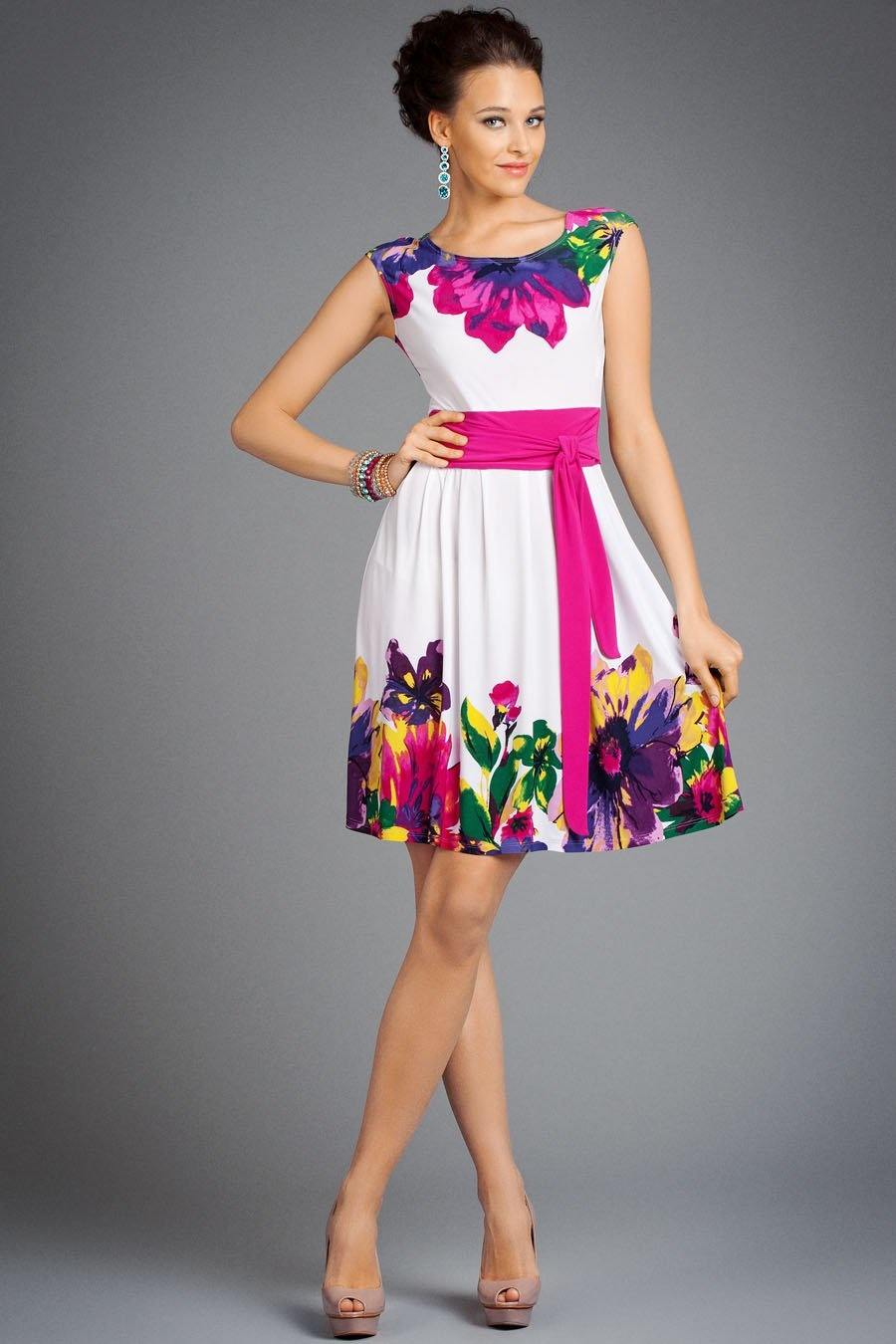 Цветные летние платья