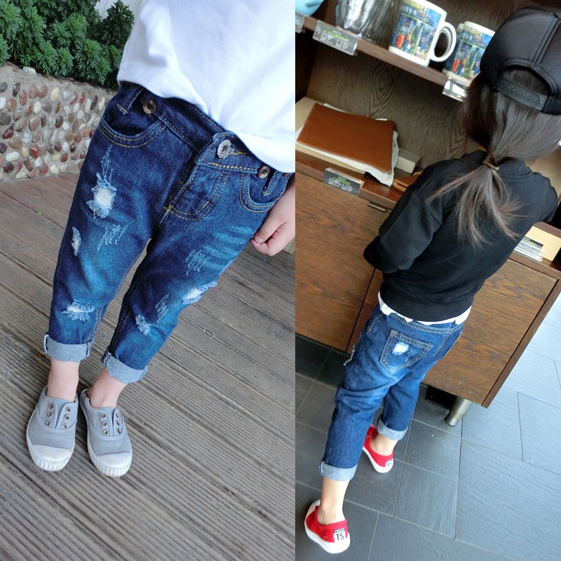 Рваные джинсы на ребенка 5 лет
