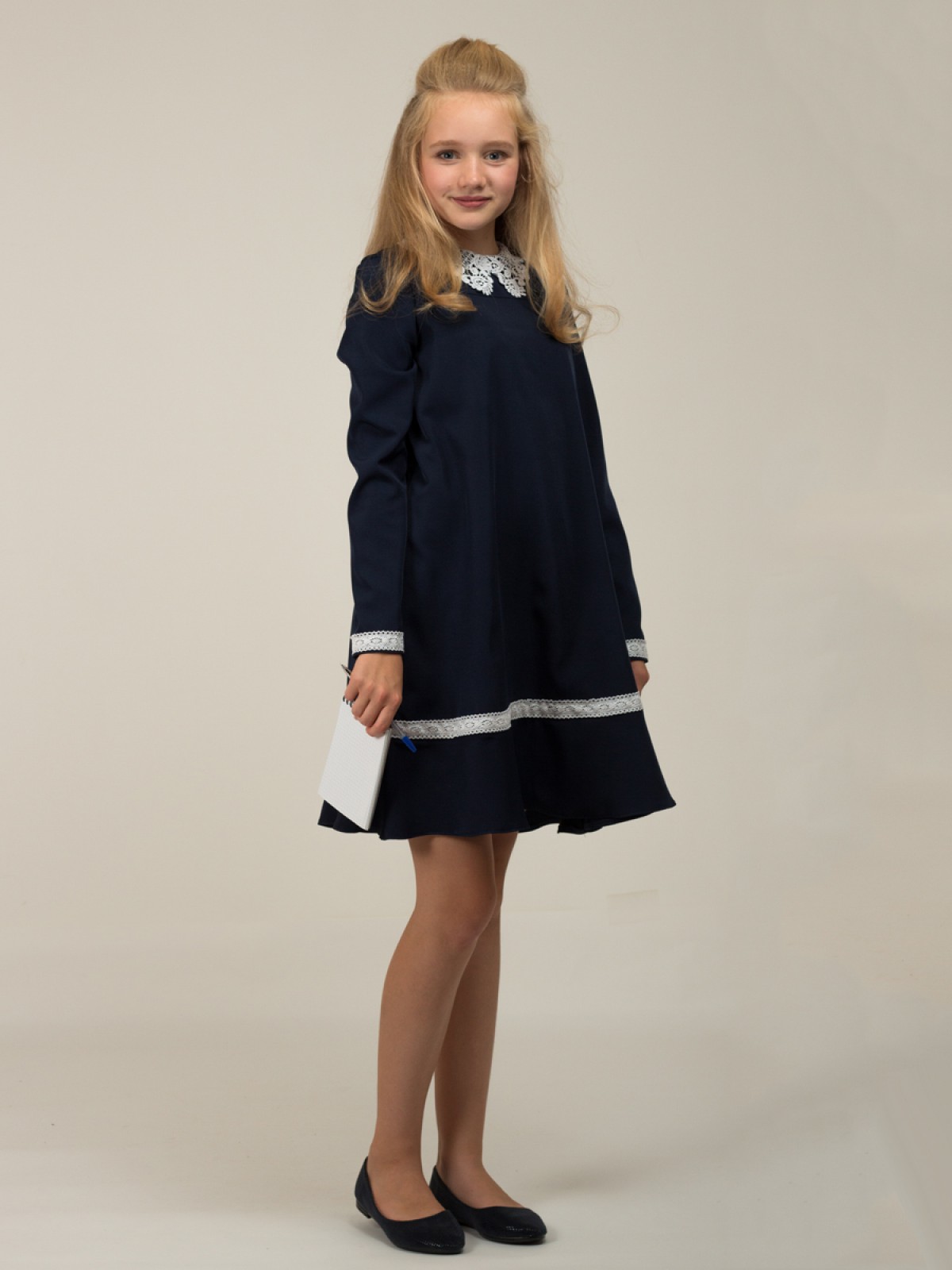 Стильное школьное платье для девочки