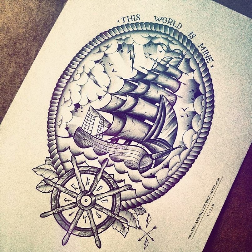 Татуировки в морском стиле