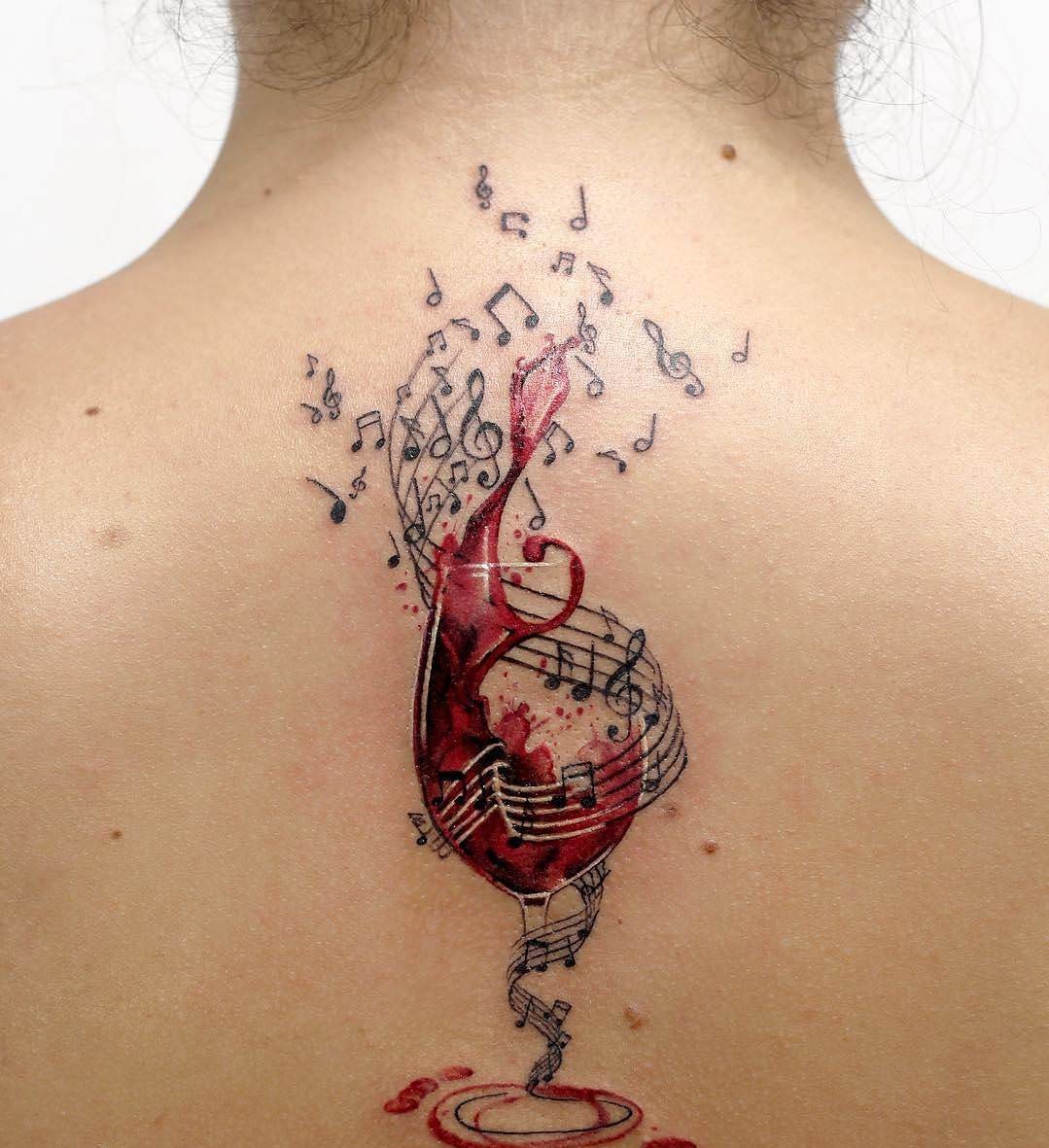 Татуировка связанная с музыкой