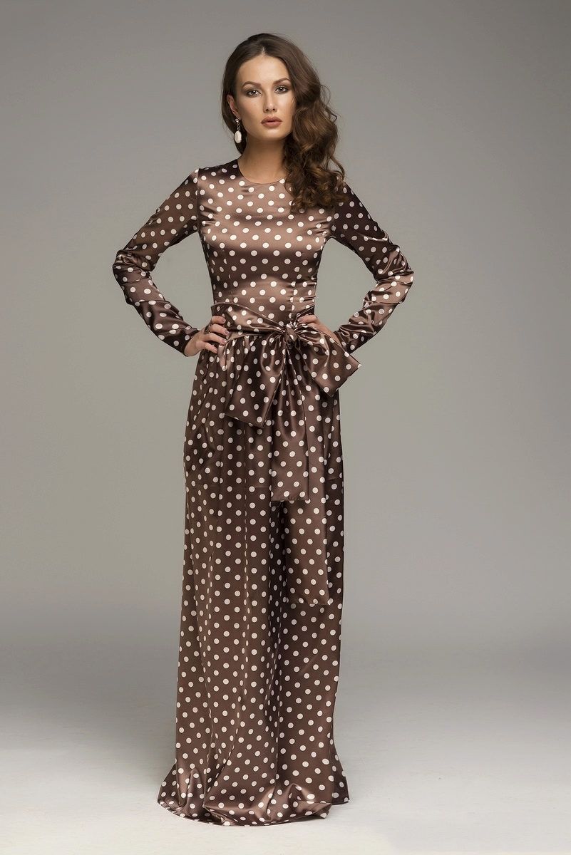 Модное коричневое платье: 70 идей для делового и вечернего образа