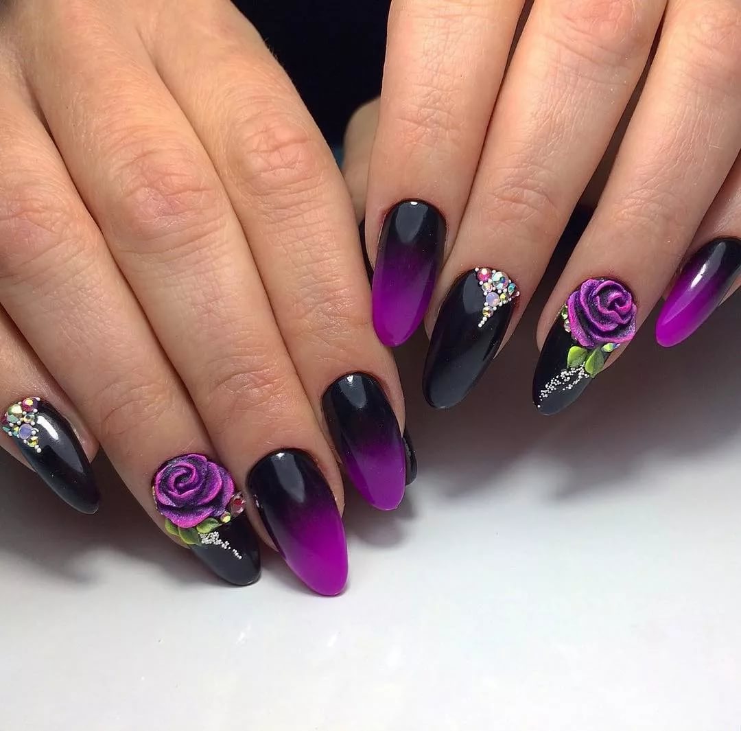 Дизайн ногтей новинки 2024г. Дизайнерские ногти. Шикарные ногти. Красивые фиолетовые ногти. Красивый фиолетовый маникюр.