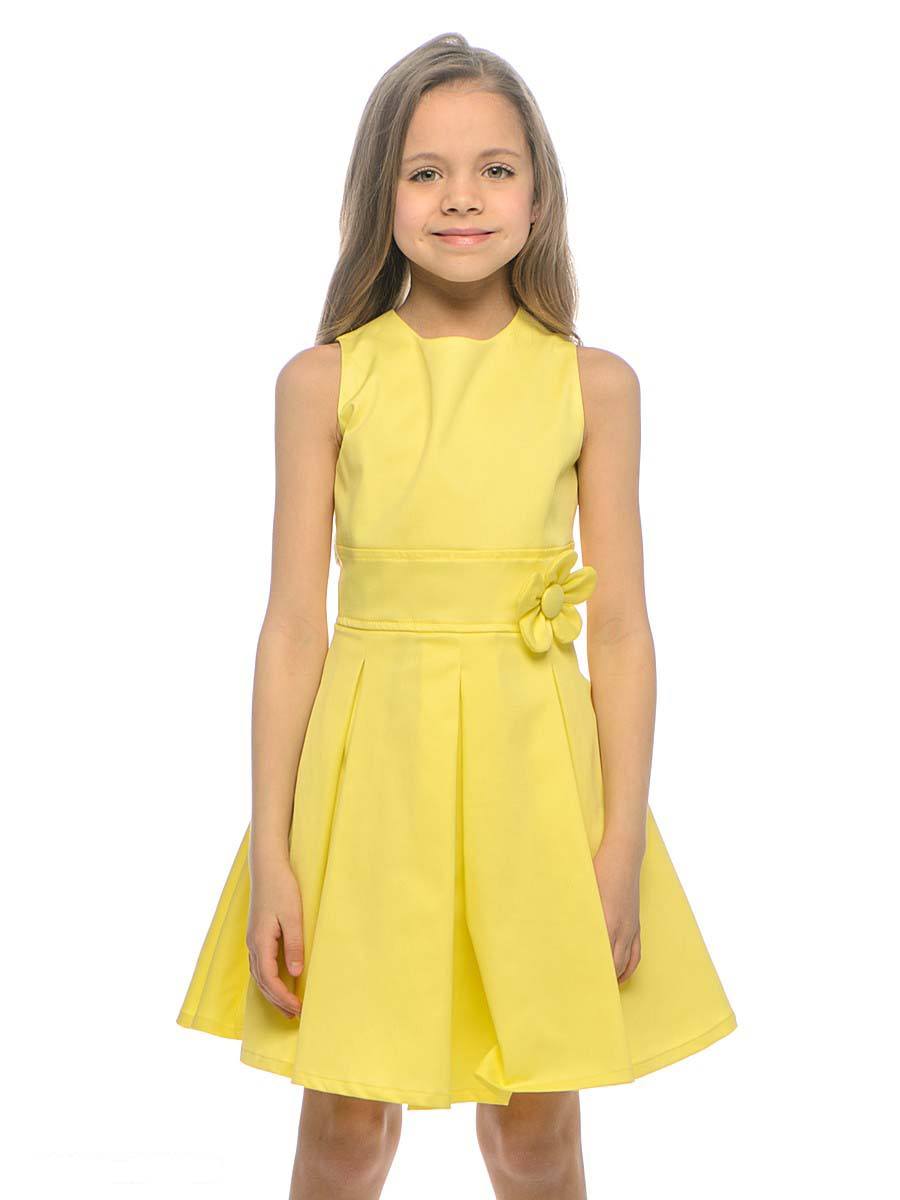 Платье для девочки желтого цвета