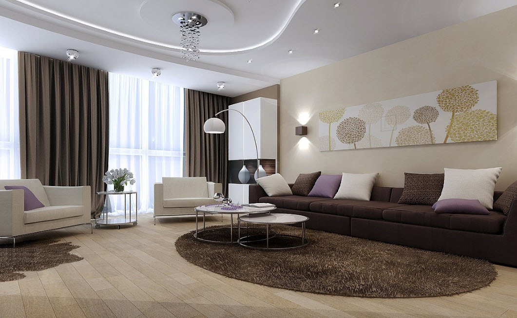 Гостиные дизайнерские – Большая гостиная — позволяет создать в ней эксклюзивный дизайн! (100 фото идей)