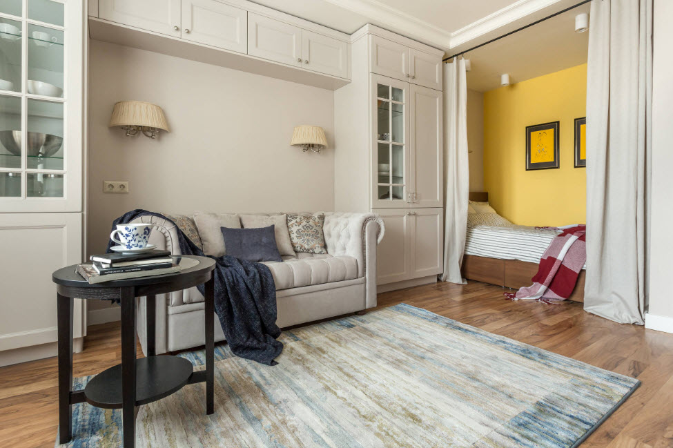 Дизайн гостиной-спальни: особенности планировки и фото готовых решений