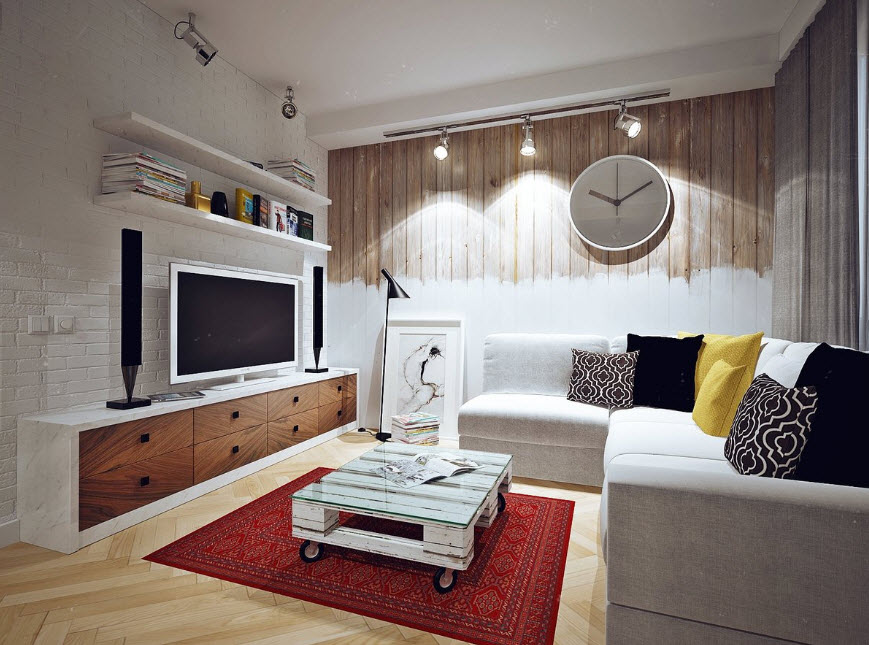 Маленькая гостиная: красивый дизайн в деталях