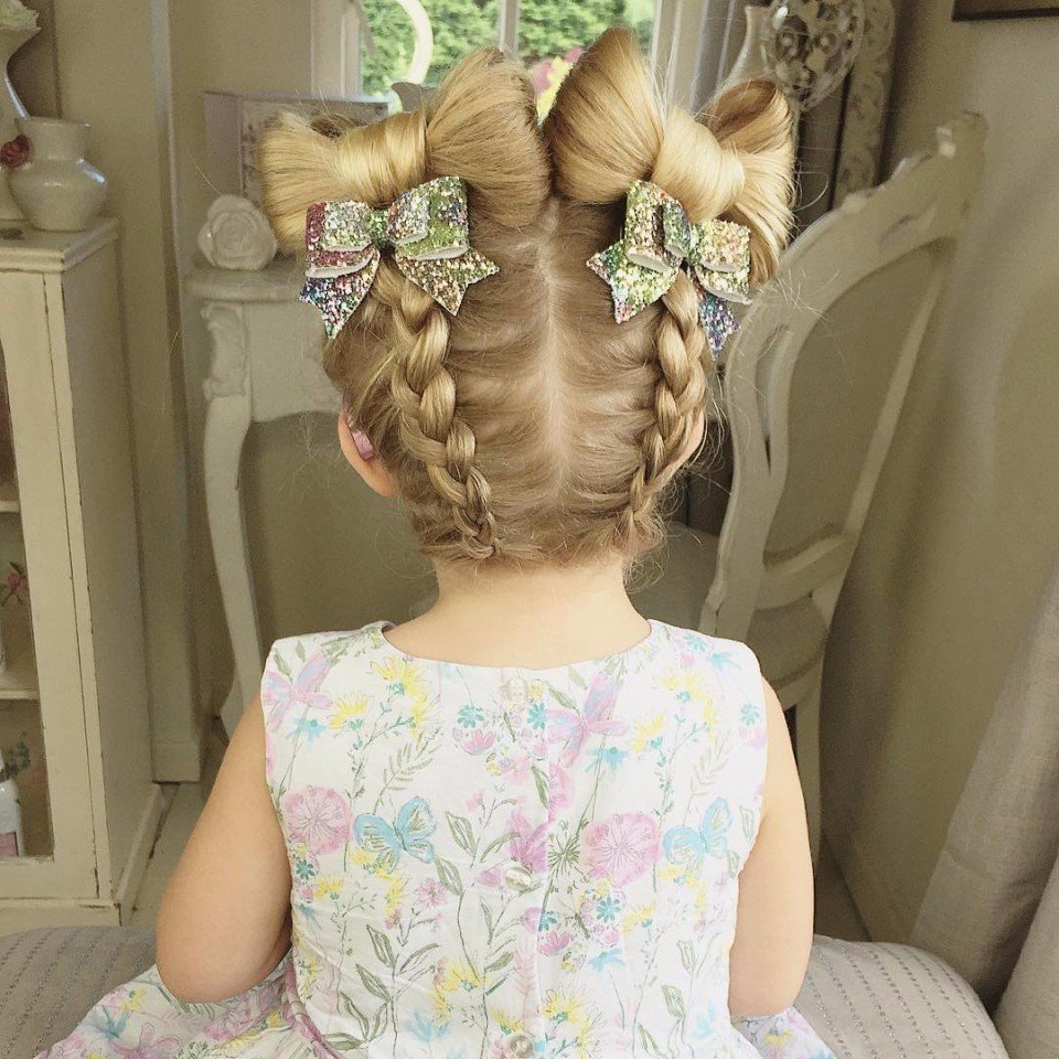 Фото причесок для девочек в садик на длинные волосы