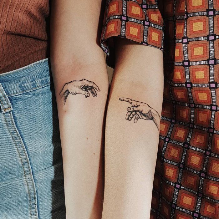Парные Татуировки для подруг