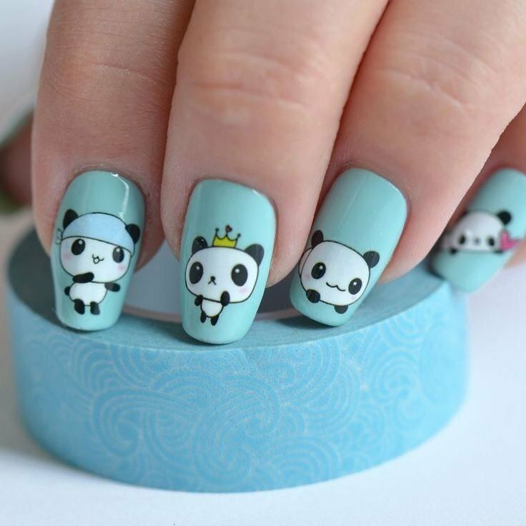 Дизайн с милыми медведями на ногтях привлечет внимание, заставит невольно у...