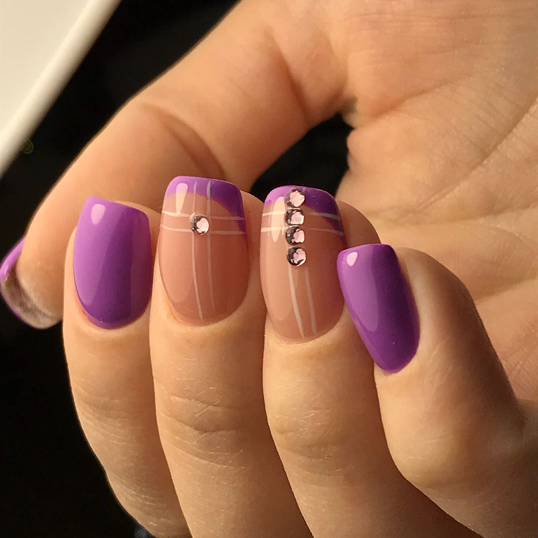 Фиолетовый френч